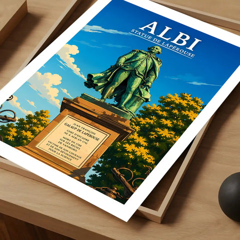 Affiche Albi Statue de Lapérouse