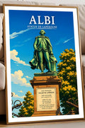 Affiche Albi Statue de Lapérouse