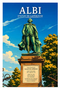 Affiche Albi Statue de Lapérouse