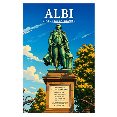Affiche Albi Statue de Lapérouse