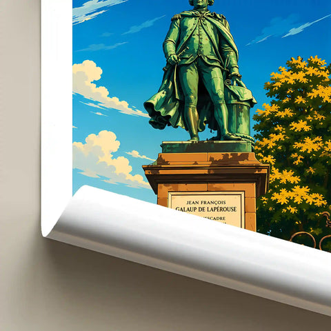 Affiche Albi Statue de Lapérouse