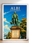 Affiche Albi Statue de Lapérouse