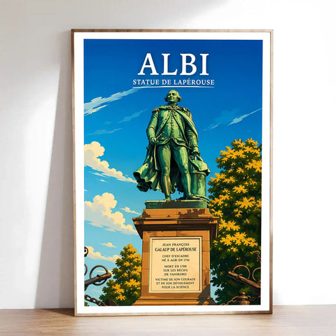 Affiche Albi Statue de Lapérouse
