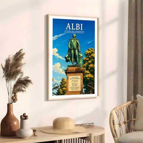 Affiche Albi Statue de Lapérouse