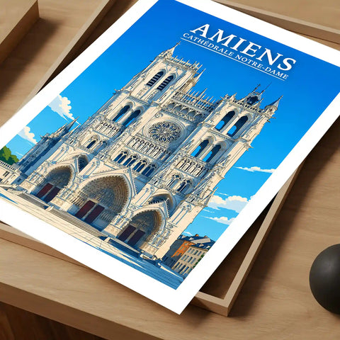 Affiche - Amiens - Cathédrale Notre-Dame