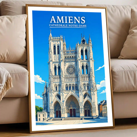 Affiche - Amiens - Cathédrale Notre-Dame