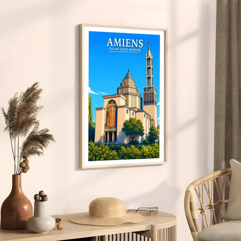 Affiche - Amiens - Église Saint-Honoré