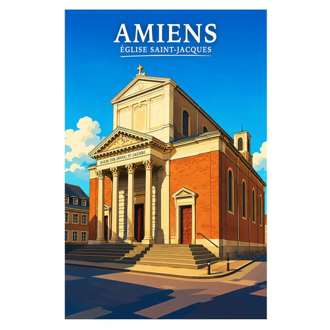 Affiche - Amiens - Église Saint-Jacques