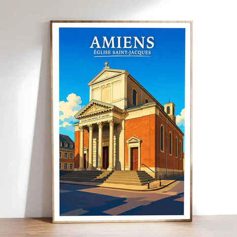 Affiche - Amiens - Église Saint-Jacques