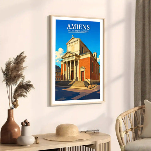 Affiche - Amiens - Église Saint-Jacques