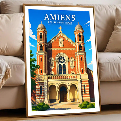 Affiche - Amiens - Église Saint-Roch