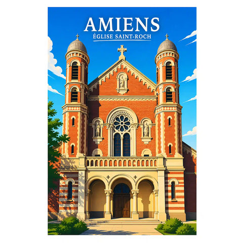Affiche - Amiens - Église Saint-Roch