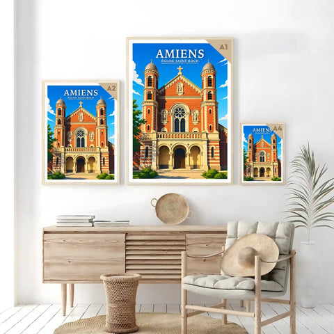 Affiche - Amiens - Église Saint-Roch