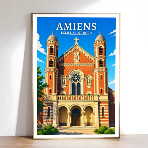 Affiche - Amiens - Église Saint-Roch