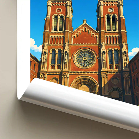 Affiche - Amiens - Église Sainte-Anne