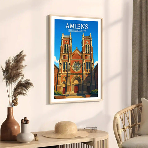 Affiche - Amiens - Église Sainte-Anne