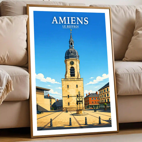 Affiche - Amiens - Le Beffroi