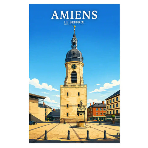 Affiche - Amiens - Le Beffroi