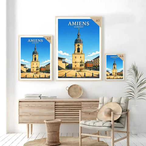 Affiche - Amiens - Le Beffroi