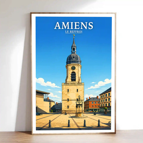 Affiche - Amiens - Le Beffroi