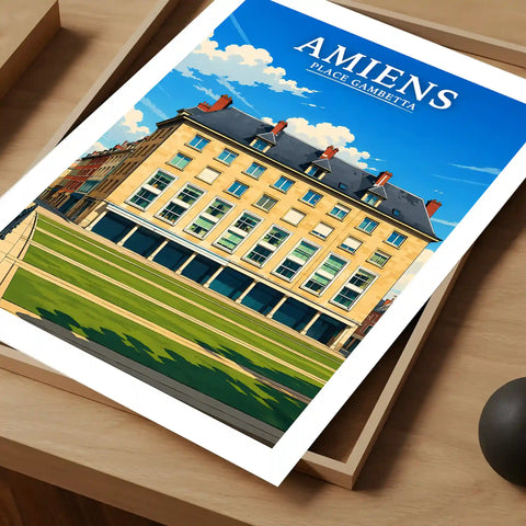 Affiche - Amiens - Place Gambetta