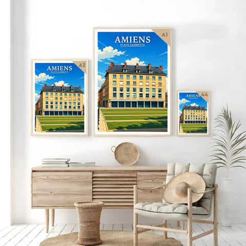 Affiche - Amiens - Place Gambetta
