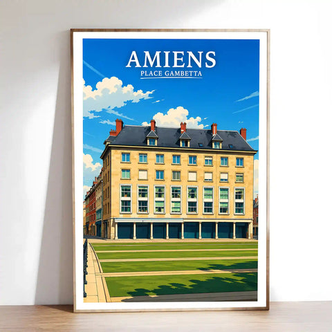 Affiche - Amiens - Place Gambetta