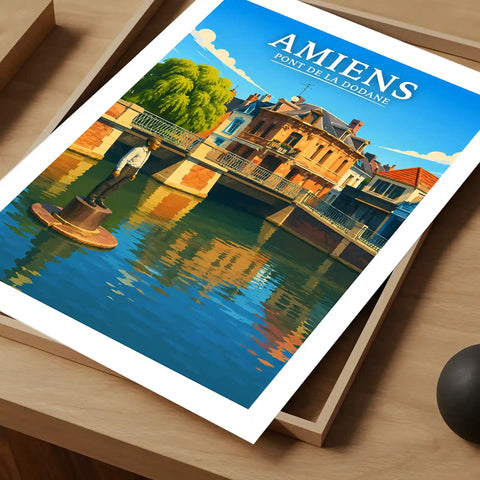 Affiche - Amiens - Pont de la Dodane