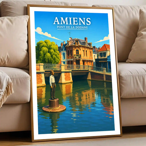 Affiche - Amiens - Pont de la Dodane