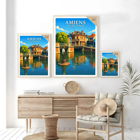Affiche - Amiens - Pont de la Dodane