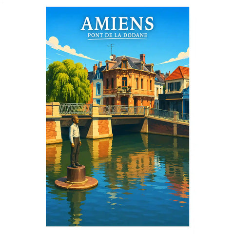 Affiche - Amiens - Pont de la Dodane
