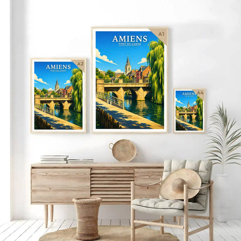 Affiche - Amiens - Pont du Cange