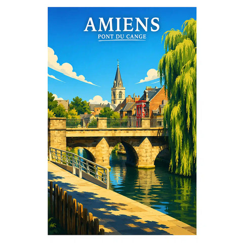 Affiche - Amiens - Pont du Cange
