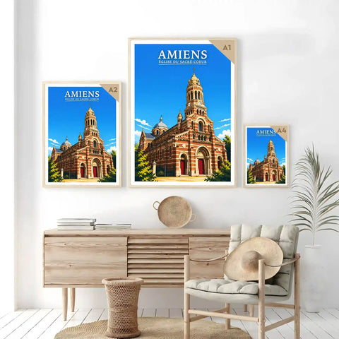 Affiche - Amiens - Église du Sacré-Coeur