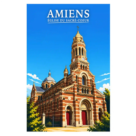 Affiche - Amiens - Église du Sacré-Coeur