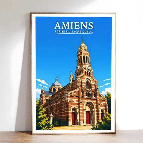 Affiche - Amiens - Église du Sacré-Coeur