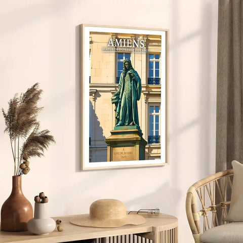 Affiche - Amiens - Statue de Dufresne du Cange