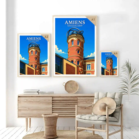 Affiche - Amiens - Tour Jules Verne