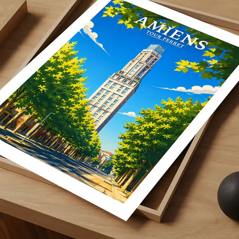 Affiche - Amiens - Tour Perret