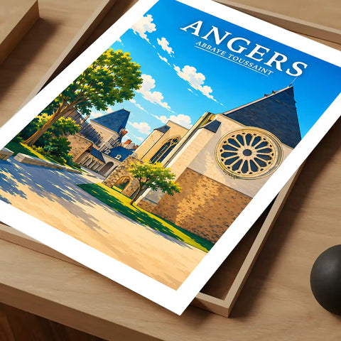 Affiche Angers Abbaye Toussaint