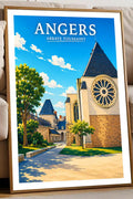 Affiche Angers Abbaye Toussaint