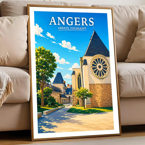 Affiche Angers Abbaye Toussaint