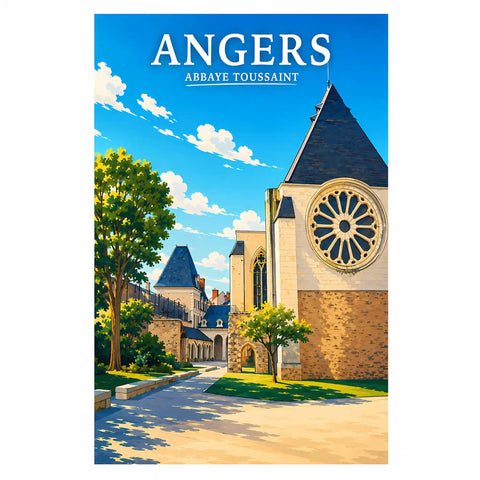 Affiche Angers Abbaye Toussaint