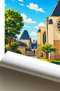 Affiche Angers Abbaye Toussaint
