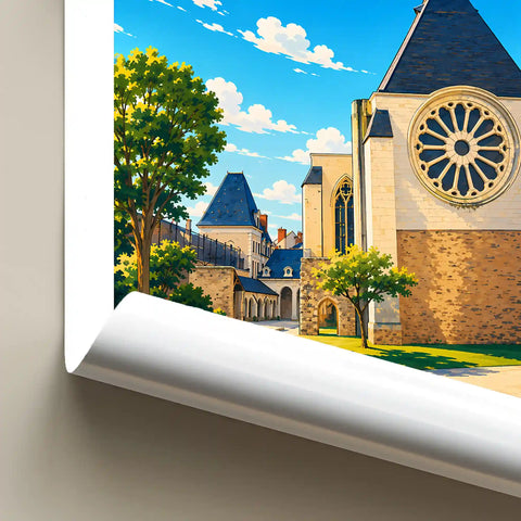 Affiche Angers Abbaye Toussaint