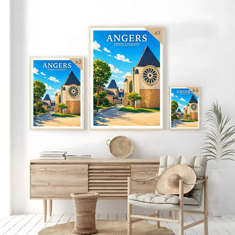 Affiche Angers Abbaye Toussaint
