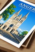 Affiche Angers Cathédrale Saint-Maurice