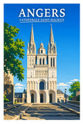 Affiche Angers Cathédrale Saint-Maurice