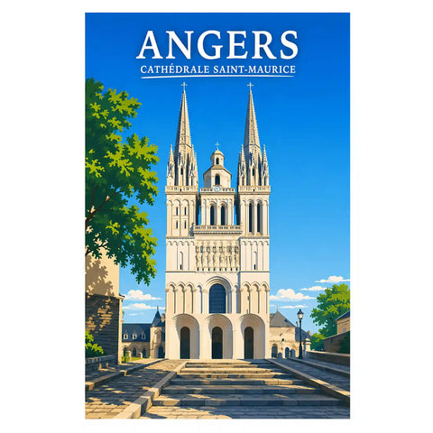 Affiche Angers Cathédrale Saint-Maurice