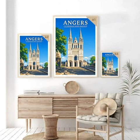 Affiche Angers Cathédrale Saint-Maurice